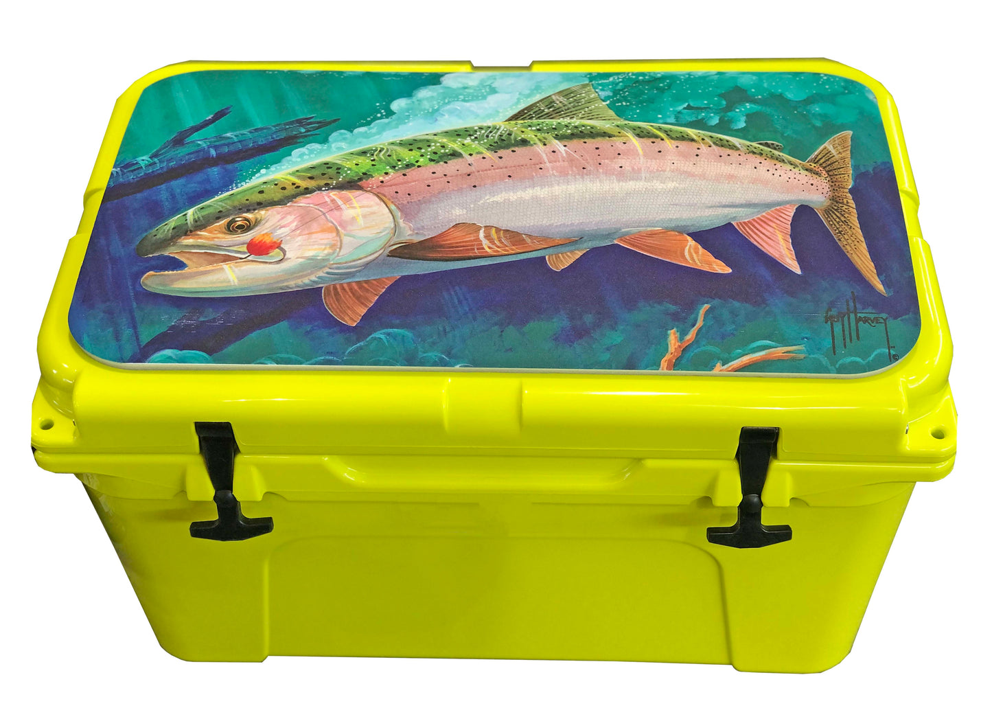 Guy Harvey Cooler Mat EVA Foam Deck Pad Fits Yeti Tundra 45 without wheels  Non-Slip, Marine Grade