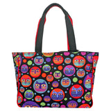 Laurel Burch Feline Faces Large Beach Tote Bag