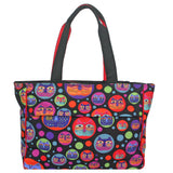 Laurel Burch Feline Faces Large Beach Tote Bag