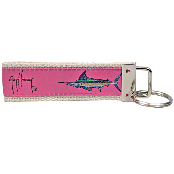 Guy Harvey Pink Marlin Key Ring