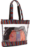 Laurel Burch Feline Friends Two Bags In One Clear Travel Tote Bag