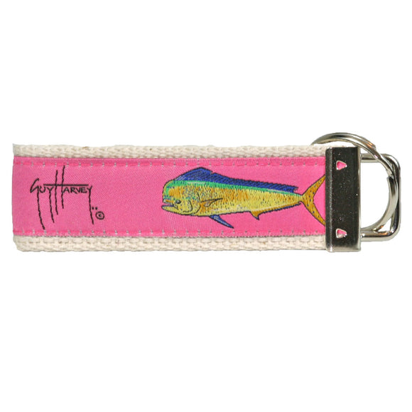 Guy Harvey Pink Dolphin Key Ring